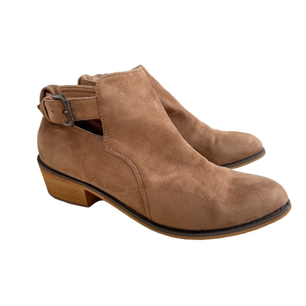 GC‎ Shoes Brown Faux Leather Ankle Boots